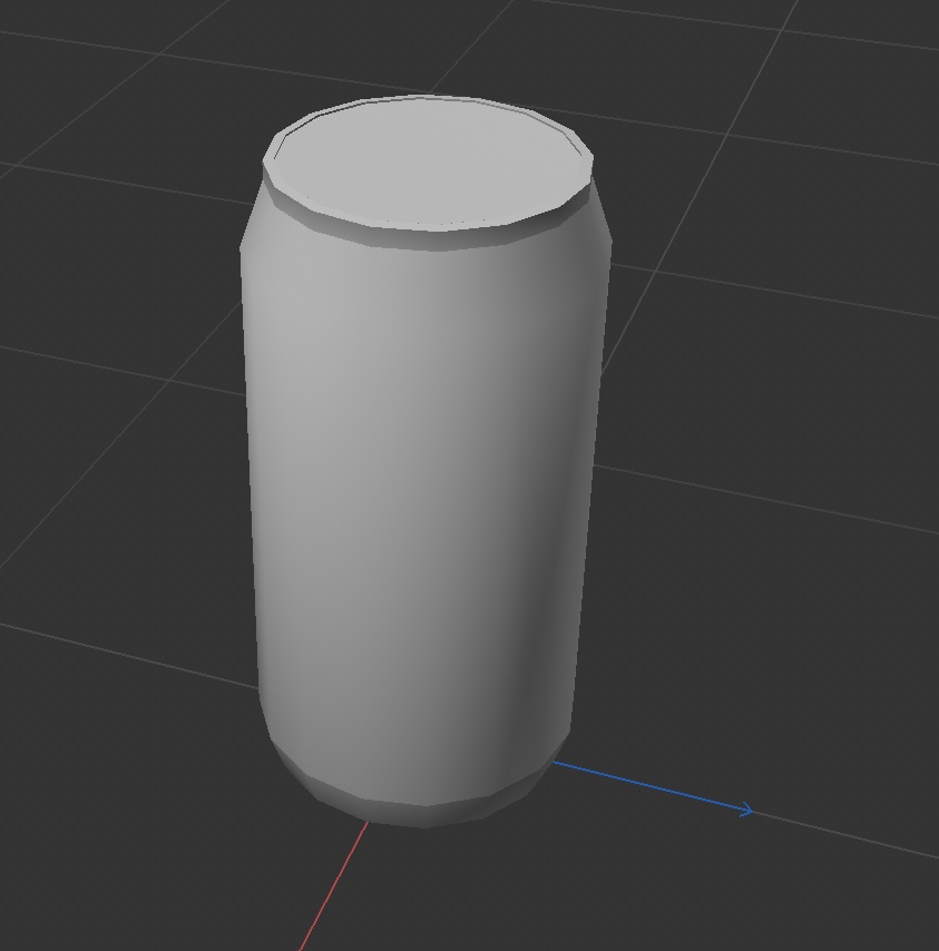 Front view of 3d model of the Monster(can)